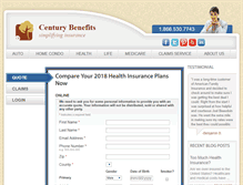 Tablet Screenshot of centurybenefits.com